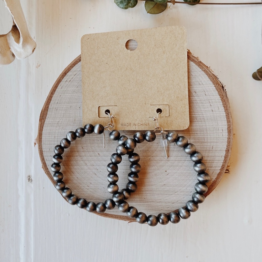 Navajo Pearl Hoop Earrings NWT